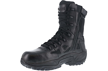 Image of Reebok Rapid Response 8in. Soft Toe Military Boot - Mens, Wide, Black, 15, 690774450578