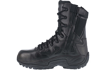 Image of Reebok Rapid Response 8in. Soft Toe Military Boot - Mens, Wide, Black, 15, 690774450578