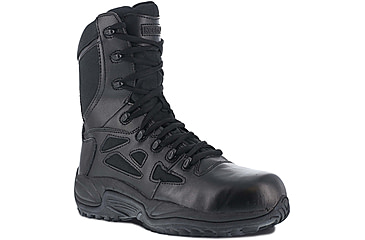 Image of Reebok Rapid Response 8in. Soft Toe Military Boot - Mens, Wide, Black, 15, 690774450578