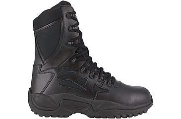 Image of Reebok Rapid Response RB Wos 8in. Black Military Boot, 5 RB874-BLK-5-WOMEN-W