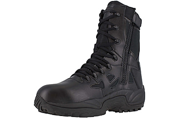 Image of Reebok Rapid Response RB Wos 8in. Black Military Boot, 5 RB874-BLK-5-WOMEN-W
