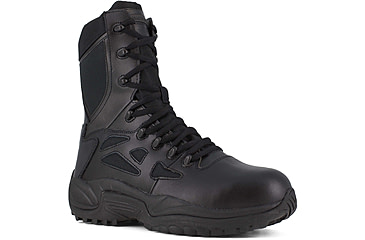 Image of Reebok Rapid Response RB Wos 8in. Black Military Boot, 5 RB874-BLK-5-WOMEN-W