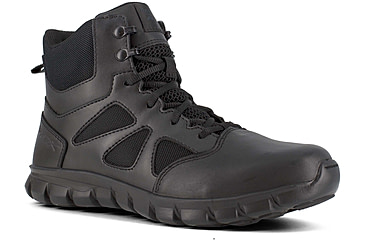 Image of Reebok Sublite Cushion 6 inch Soft Toe Tactical Boot w/Side Zip - Mens, Wide, Black, 4.5, 690774455153