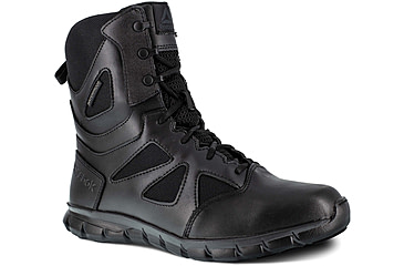 Image of Reebok Sublite Cushion 8 inch Soft Toe Tactical Boot - Womens, Black, 6W, RB806-Black-6-Female-W