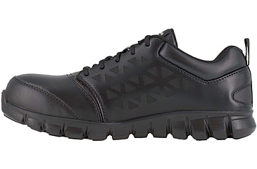 Image of Reebok Sublite Cushion Athletic Oxford, Alloy Toe Work Shoe - Mens, Black, 10.5M, RB4047-Black-10.5-Mens-M