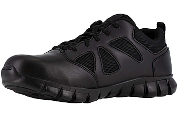Image of Reebok Sublite Cushion Tactical Oxford Soft Toe Work Shoes - Mens, Black, 7M, RB8105-Black-7-Male-M