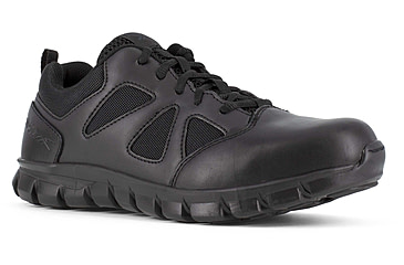Image of Reebok Sublite Cushion Tactical Oxford Soft Toe Work Shoes - Mens, Black, 7M, RB8105-Black-7-Male-M