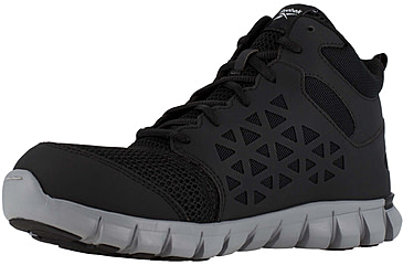 Image of Reebok Sublite Cushion Work Shoe Athletic Mid Cut - Womens, Black, 6.5, Medium, 690774469891