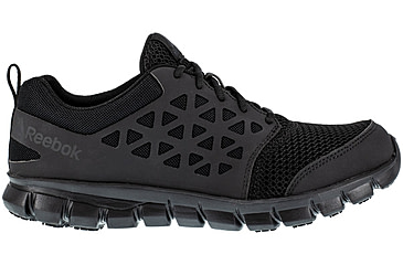 Image of Reebok Sublite Cushion Work Shoe Toe Athletic Oxford - Mens, Medium, Black, 14, 690774479050