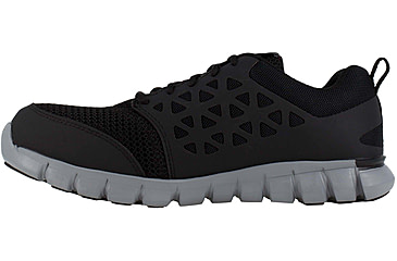 Image of Reebok Sublite Cushion Work Athletic Oxford Shoes - Womens, Medium, Black, 5.5, 690774425064