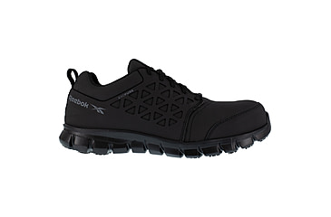 Image of Reebok Zprint Athletic Oxford, Steel Toe Work Shoe - Mens, Medium, Black, 8.5, 690774502253