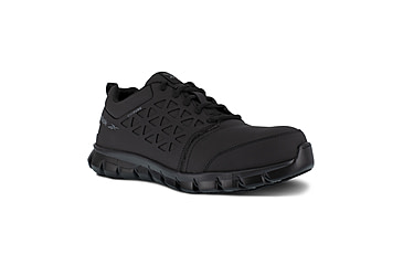 Image of Reebok Zprint Athletic Oxford, Steel Toe Work Shoe - Mens, Medium, Black, 8.5, 690774502253