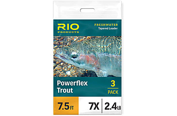 Image of RIO Products Powerflex Trout Leader, 9ft, 3X, 3 Pack, RIO-24638