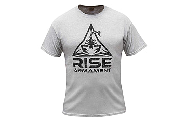 Image of RISE Armament RISE Armament Logo T-Shirt - Mens, Gray, Large, MS-100-GRY-L