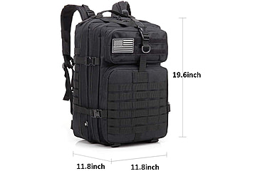 Image of Roaring Fire 45L Tactical Backpack, Black, 19.6x11.8x11.8 inch, RF096 BK