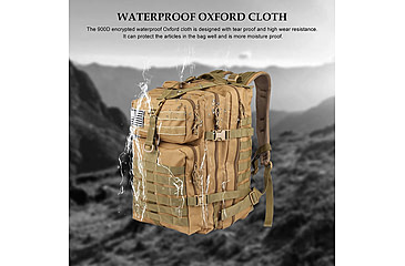 Image of Roaring Fire 45L Tactical Backpack, FDE, 19.6x11.8x11.8 inch, RF096 DT