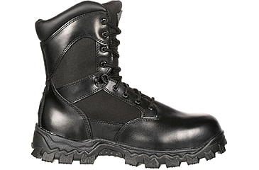 Image of Rocky Boots Alpha Force Zipper Waterproof Public Service Boot - Mens, Black, 7.5, Medium, FQ0002173-ME-7.5
