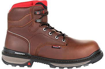 Image of Rocky Boots Rams Horn Full-grain Leather Waterproof Composite Toe Work Boot - Men's, 10 US, Medium, Dark Brown, RKK0257-M-10