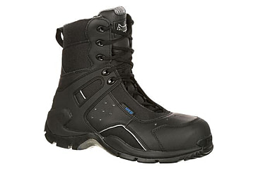 Image of Rocky Boots 1st Med Carbon Fiber Toe Puncture-resistant Side-zip Waterproof Public Service Boot - FQ0911113BK5.5M