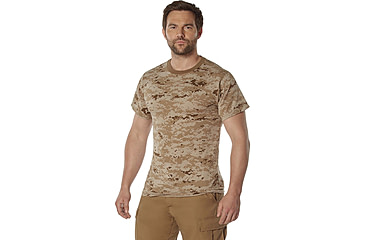 Image of Rothco 100% Cotton Camo T-Shirt - Mens, Desert Digital Camo, Extra Large, 60565-DesertDigitalCamo-XL