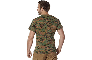Image of Rothco 100% Cotton Camo T-Shirt - Mens, Woodland Digital Camo, Medium, 60575-WoodlandDigitalCamo-M