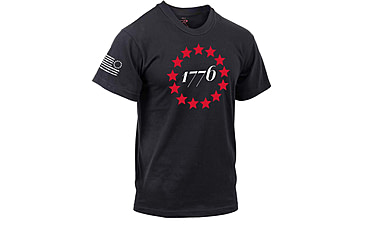 Image of Rothco 1776 T-Shirt - Black, Small, 10831-S