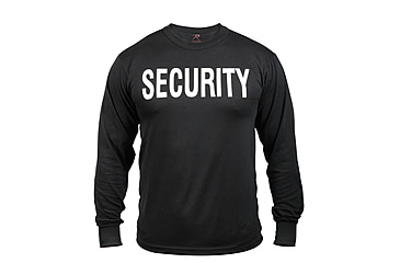 Image of Rothco 2-Sided Security Long Sleeve T-Shirt, Small, 60222-S