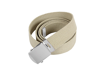 Image of Rothco 44 Inch Military Web Belts, Chrome, Khaki, 4177-Chrome-Khaki