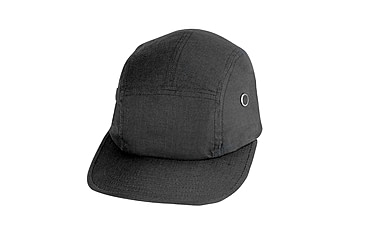 Image of Rothco 5 Panel Rip-Stop Military Street Cap, Black, 9544-Black