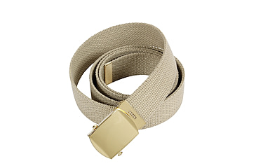 Image of Rothco 64 Inch Military Color Web Belts, Gold, Khaki, 4264-Gold-Khaki
