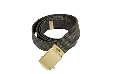 Image of Rothco 64 Inch Military Color Web Belts, Gold, Olive Drab, 4264-Gold-OliveDrab