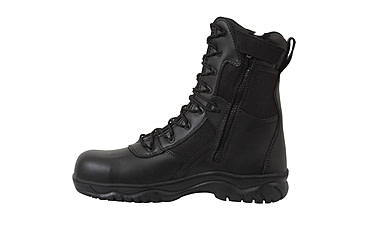 Image of Rothco 8 Inch Forced Entry Tactical Boot With Side Zipper &amp; Composite Toe, 9.5, 5063-9.5