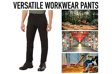 Image of Rothco Active Flex Canvas Work Pant - Men's, Black, 32Wx32L, 62080-Black-32Wx32L