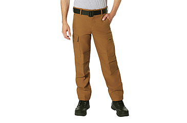 Image of Rothco Active Flex Fleece Lined Canvas Work Pants, Work Brown, 30 Waist, 30 Inseam, 62091-WorkBrown-30Wx30L