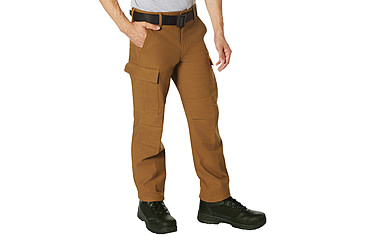 Image of Rothco Active Flex Fleece Lined Canvas Work Pants, Work Brown, 30 Waist, 30 Inseam, 62091-WorkBrown-30Wx30L