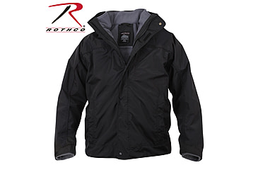 Image of Rothco All Weather 3 In 1 Jacket, Black, 4XL, 7707-Black-4XL