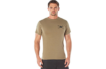 Image of Rothco American Strength T-Shirt - Mens, Coyote Brown, Small, 18130-CoyoteBrown-S