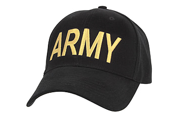 Image of Rothco Army Supreme Low Profile Cap, Black, 9285-Black