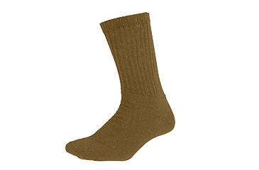 Image of Rothco Athletic Crew Socks, Coyote Brown, L, 6427-CoyoteBrown-L
