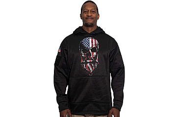 Image of Rothco Bearded Skull Concealed Carry Hoodie - Mens, Black, Small, 52080-S