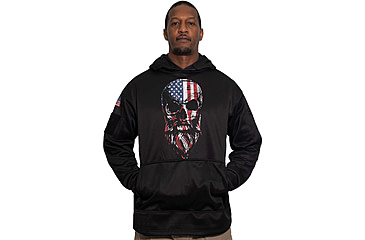 Image of Rothco Bearded Skull Concealed Carry Hoodie - Mens, Black, Small, 52080-S