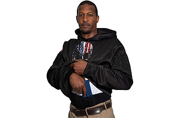 Image of Rothco Bearded Skull Concealed Carry Hoodie - Mens, Black, Small, 52080-S