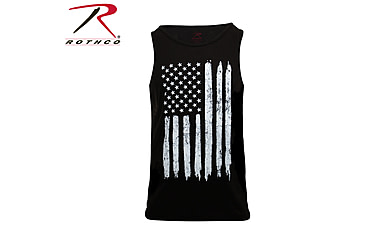 Image of Rothco Distressed U.S. Flag Tank Top, Medium, 6622-M