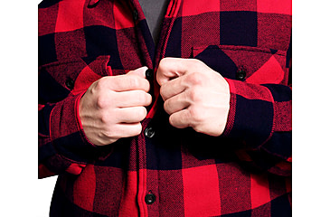 Image of Rothco Buffalo Plaid Quilted Lined Jacket - Mens, Red, Small, 10146-S