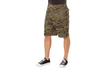 Image of Rothco Camo BDU Shorts - Men's, Coyote Camo, Large, 613902037441