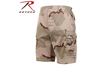 Image of Rothco Camo BDU Shorts, 6-Color Desert Camo, Extra Small, 7072-6-ColorDesertCamo-XS