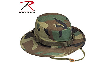 Image of Rothco 100% Cotton Rip-Stop Boonie Hat, Woodland Camo, 7 3/4, 5817-WoodlandCamo-734