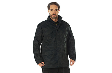 Image of Rothco Camo M-65 Field Jacket - Men's, Midnight Black Camo, 3XL, 12074-MidnightBlackCamo-3XL