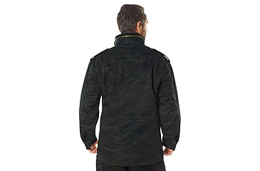 Image of Rothco Camo M-65 Field Jacket, 3XL, Midnight Black Camo, 12074-MidnightBlackCamo-3XL