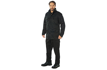 Image of Rothco Camo M-65 Field Jacket, 3XL, Midnight Black Camo, 12074-MidnightBlackCamo-3XL